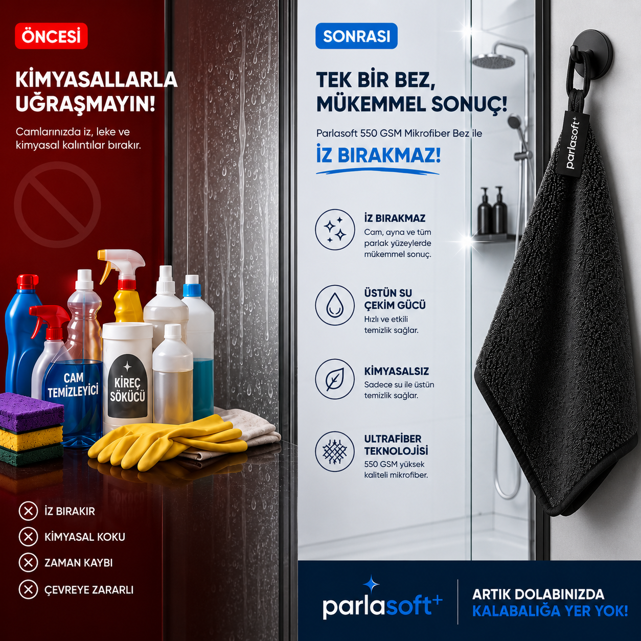 550 GSM MİKROFİBER BEZ