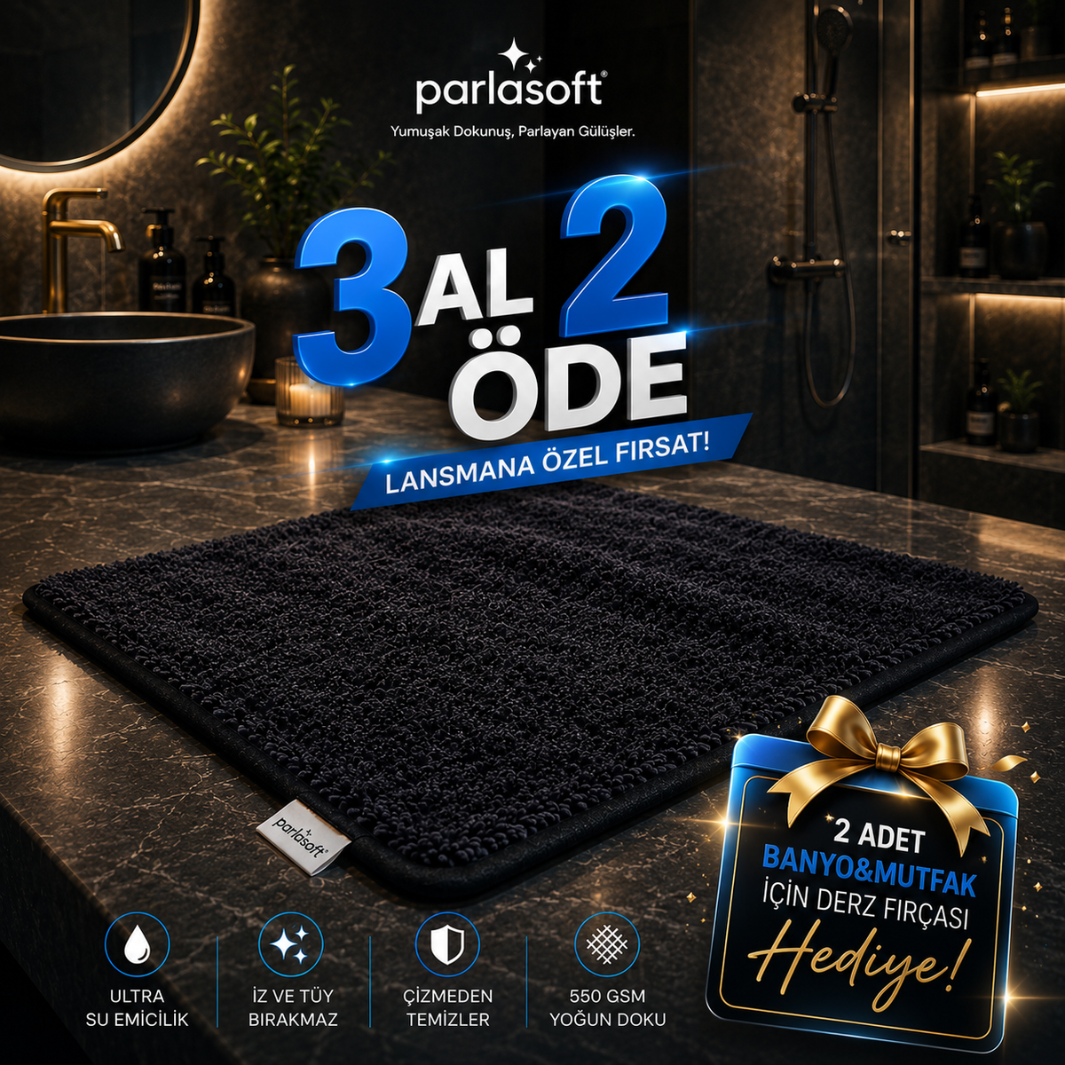 PARLASOFT™ Ultrafiber Temizlik Havlusu
