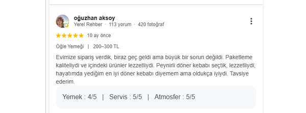 Müşteri yorumu 2